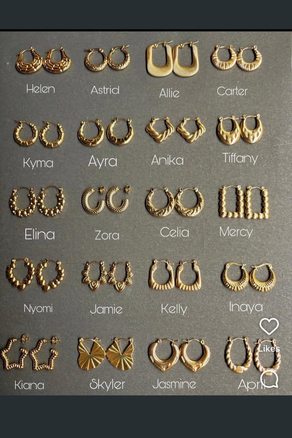 Gold Hoop Earrings Collection – Elegant Textured Designer Styles