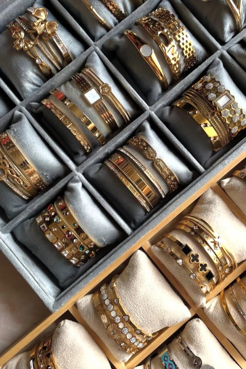 Luxury Gold Charm & Crystal Bracelets – Premium Designer Cuff Collection
